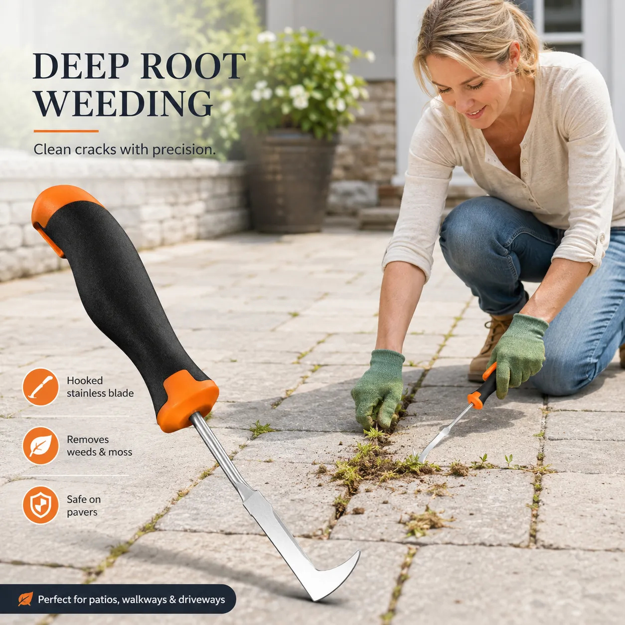 🌿 Patio Crack Weeding Tool