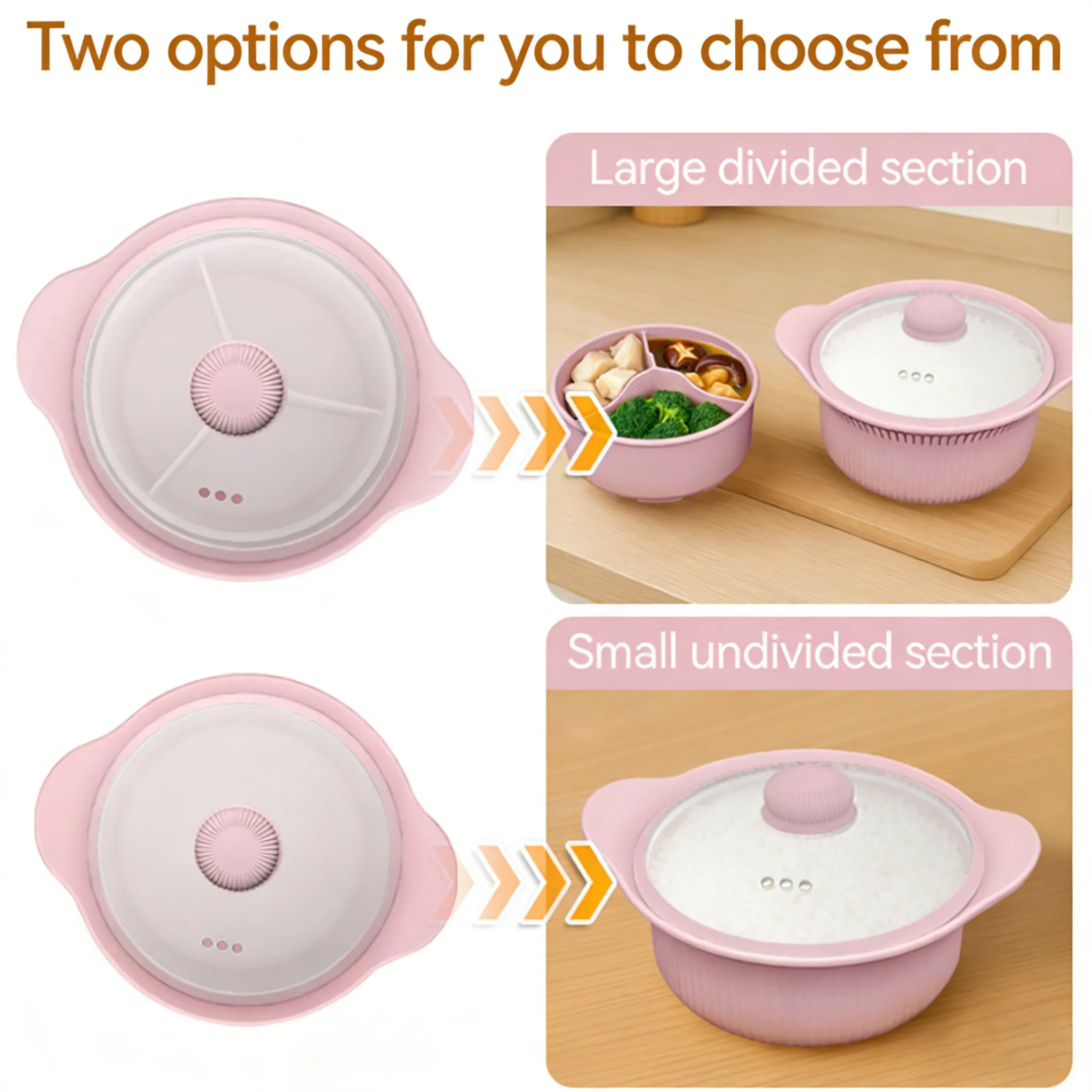 🍲Silicone Steamer Pot: Cook healthy, nutrient-rich meals in minutes using your microwave or oven.