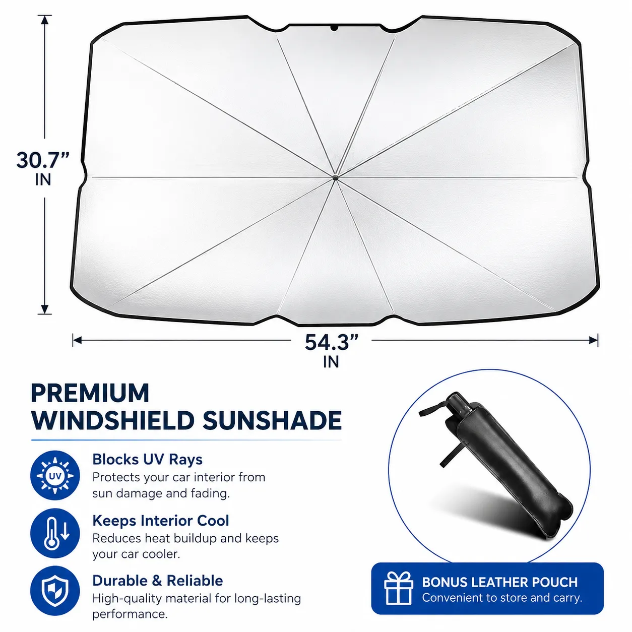☀️ Car Windshield Sun Shade Umbrella