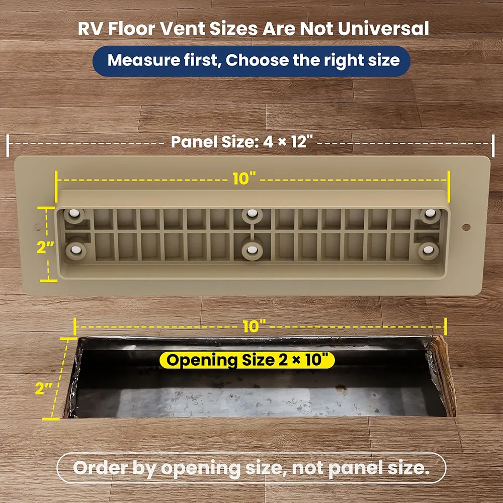 🏡 Heavy-Duty RV Floor Vent Cover