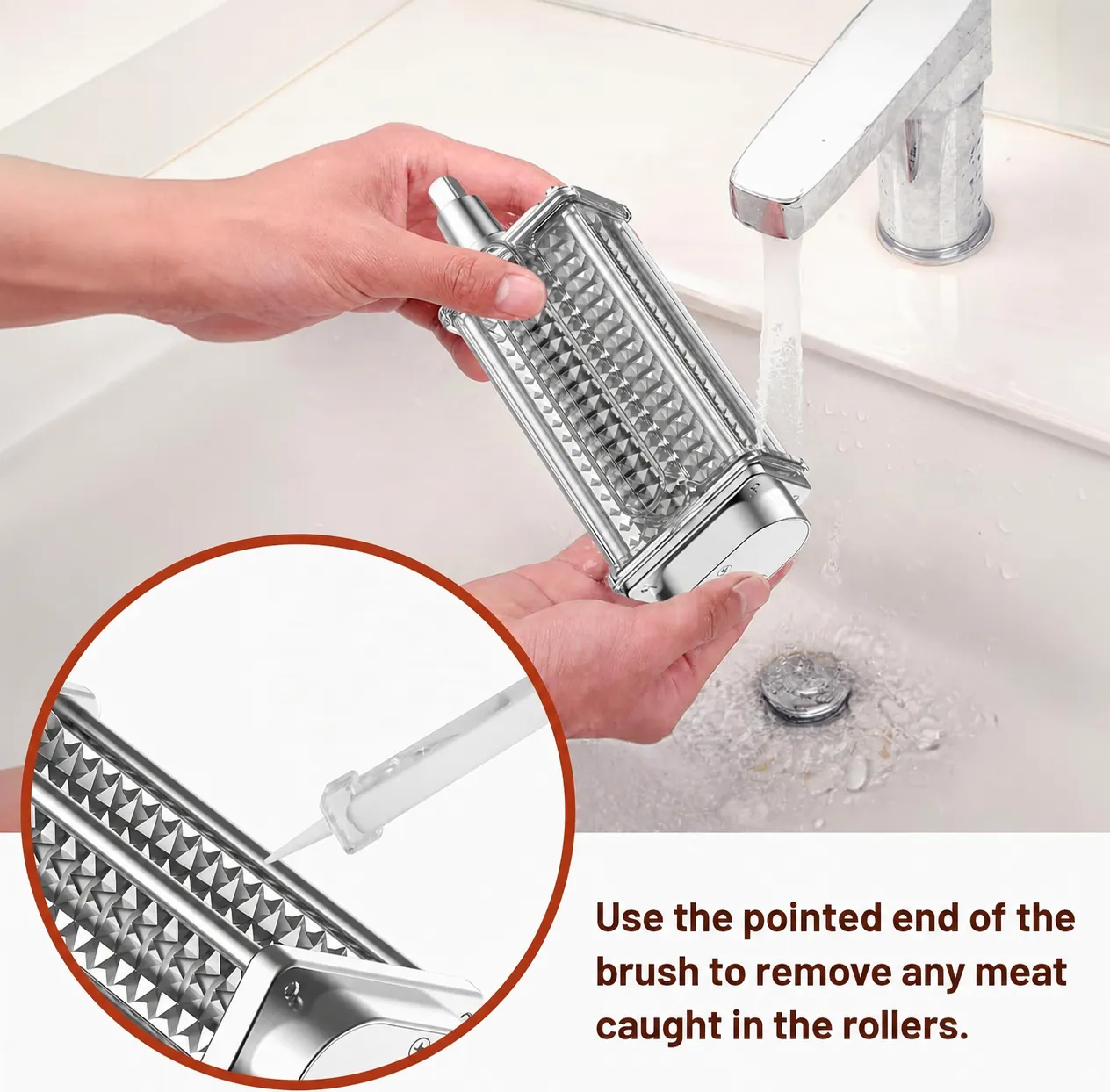 Mixer-Powered Meat Tenderizer Attachment