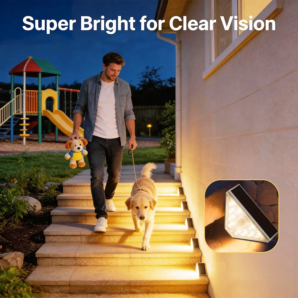 🌞 LED Solar Powered Stair Lights