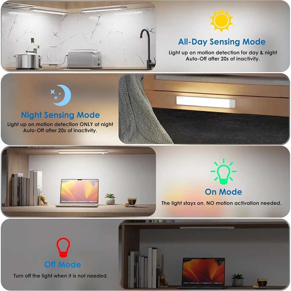 💡 Magnetic Cabinet Light: End the struggle of searching through dark pantries or closets with hands-free illumination. 🔦