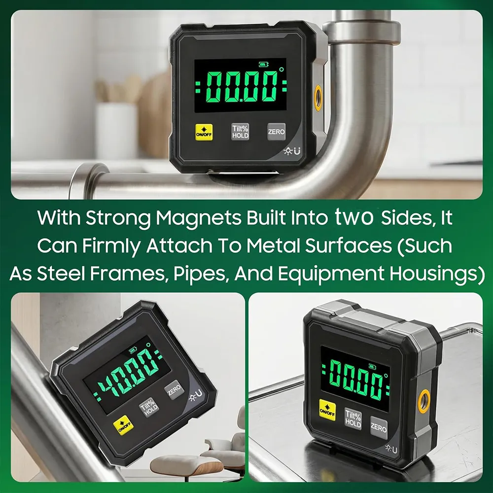 📐 Digital Laser Angle Measuring Instrument – High Precision Inclinometer & Protractor Tool