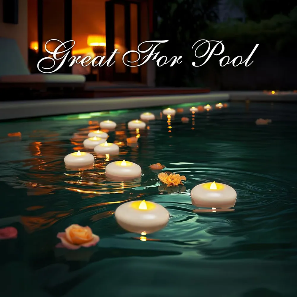 Floating candle ambiance