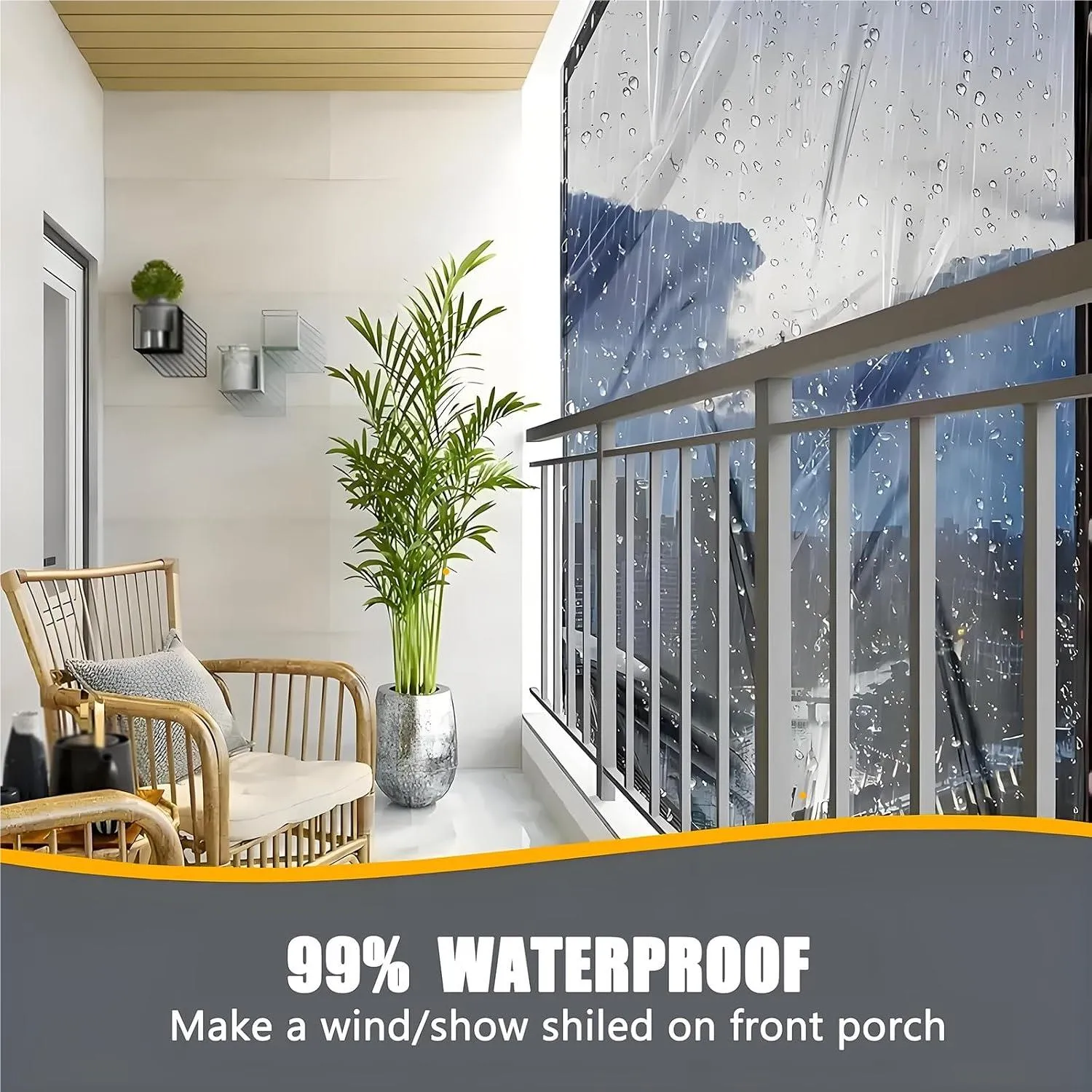Clear-View All-Weather PE Tarp