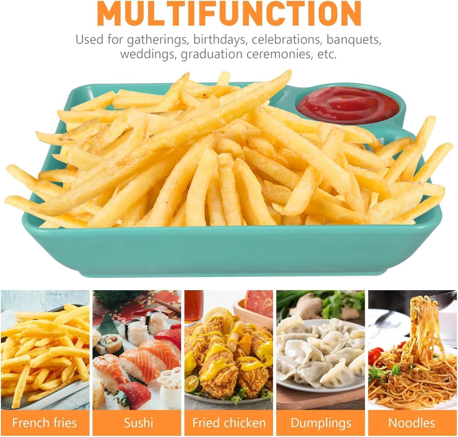 All-in-One Snack & Dip Plate