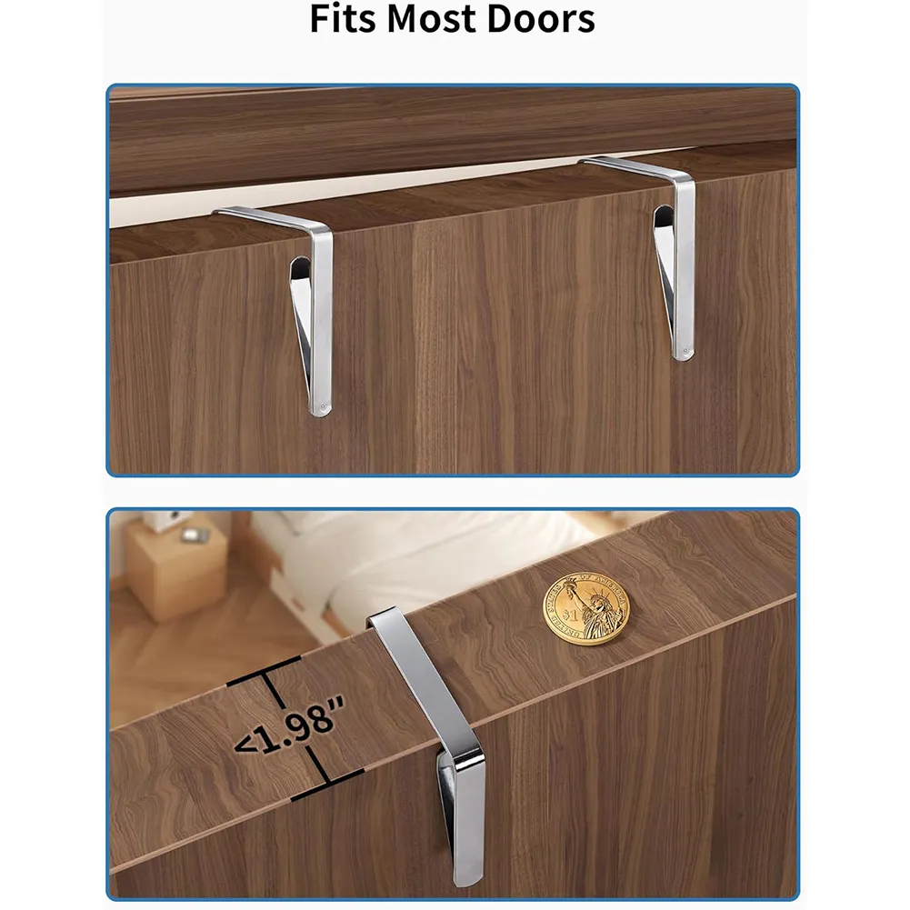 Door Hanging Storage: Turn unused door space into a neat pantry or closet without any drilling. 🚪