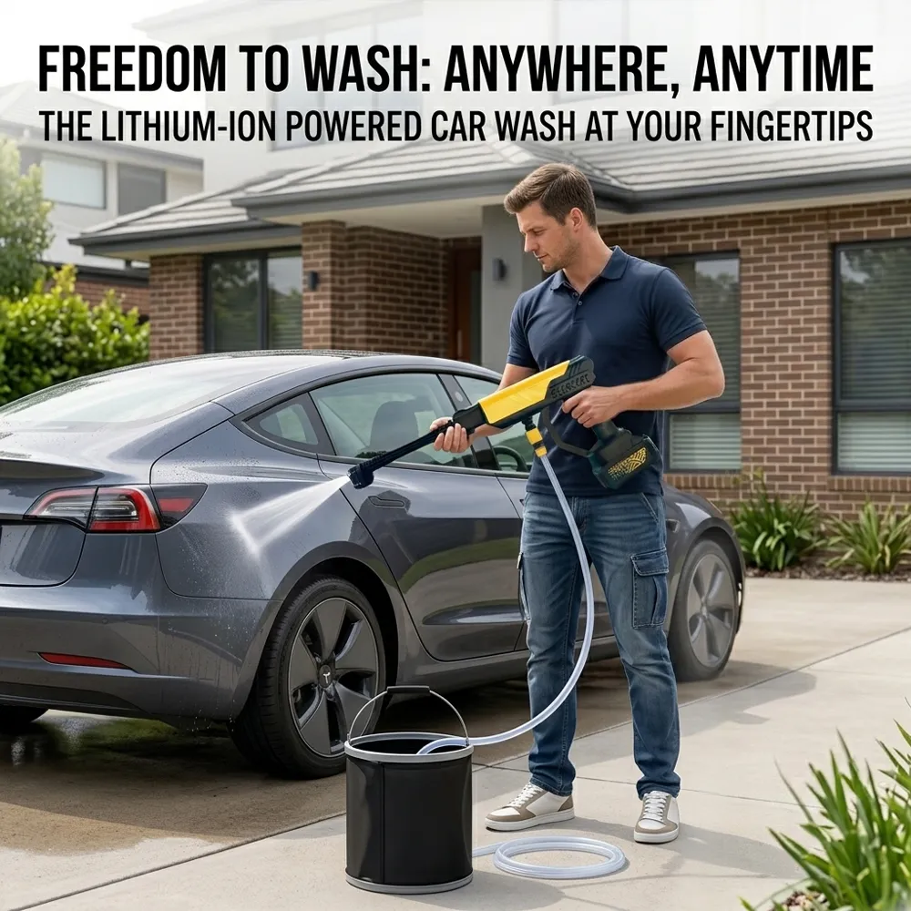 💦Wireless Car Wash Machine: Wash your car anywhere without dragging heavy hoses or finding outlets. 🚗