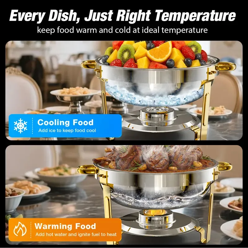 🍽️ Stainless Steel Chafing Dish Buffet Set 🔥🔥