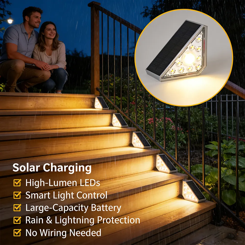 🌞 LED Solar Powered Stair Lights