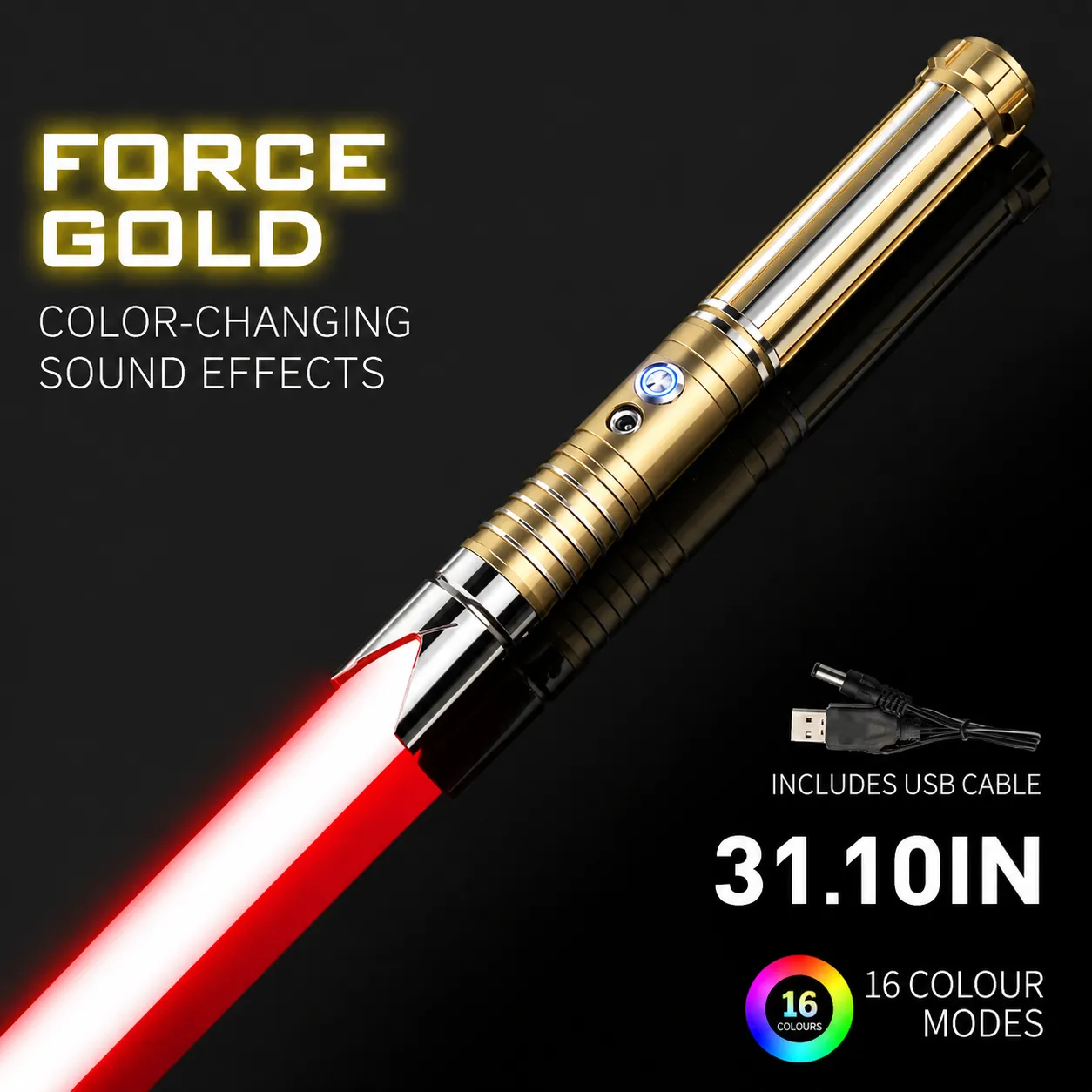 ⚔️ Ultimate 16-Color Lightsaber Experience