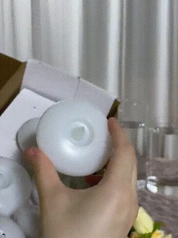 Water-activated floating LED candle demonstration