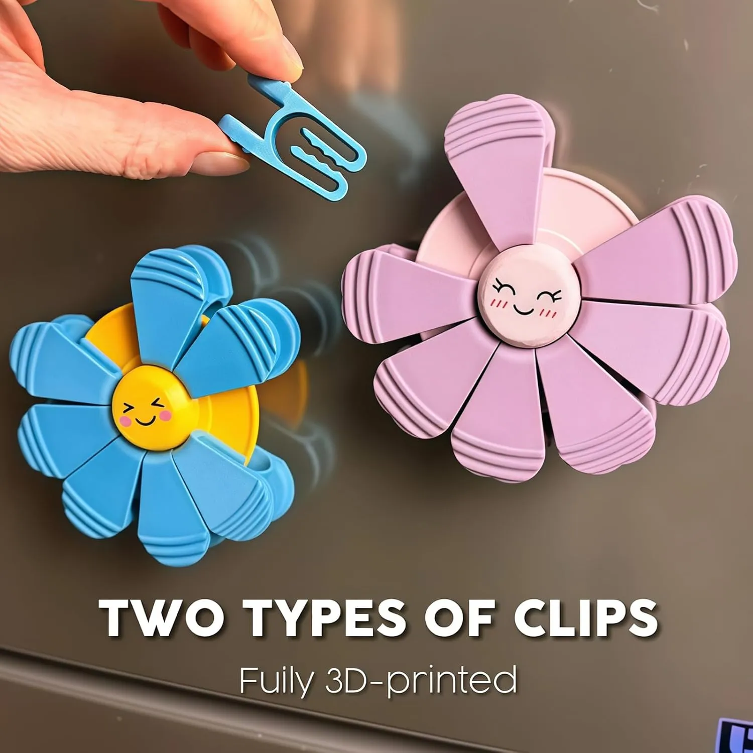 🌸 Flower-Shaped Magnetic Fridge Clip