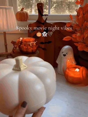 2-Tier Pumpkin Snack & Candy Serving Box