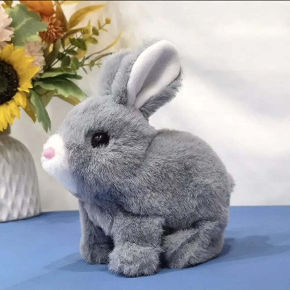 🐰 Interactive rabbit plush toy with 🎁 3D Printed Easter Bunny Egg Fidget Toy