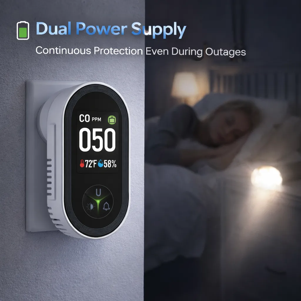 🔌 US Plug Carbon Monoxide Detector 🔥Every Home Needs