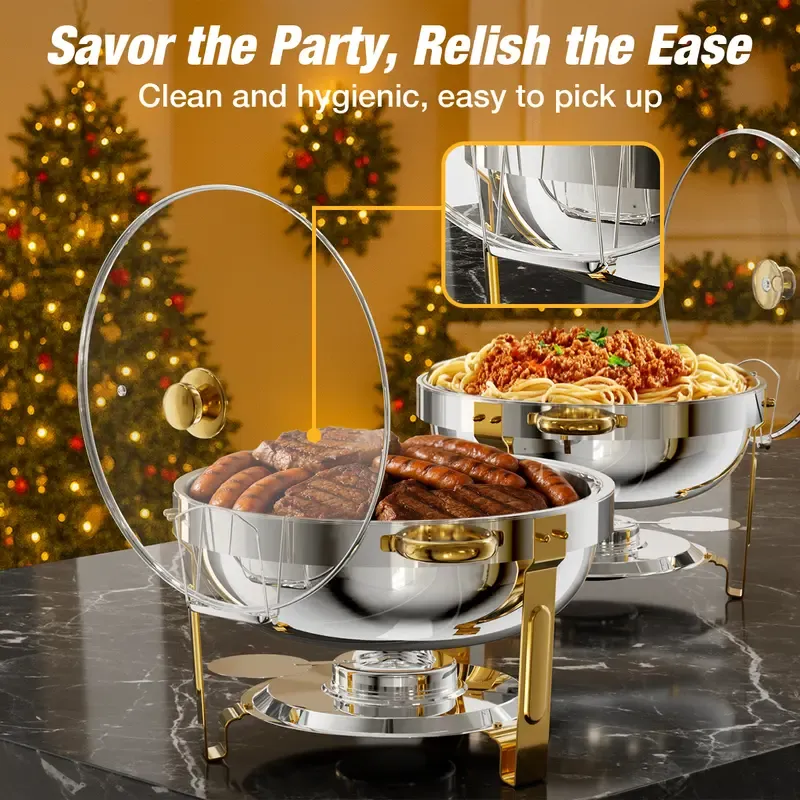 🍽️ Stainless Steel Chafing Dish Buffet Set 🔥🔥