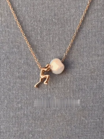 Keep Going Pearl Pendant Necklace