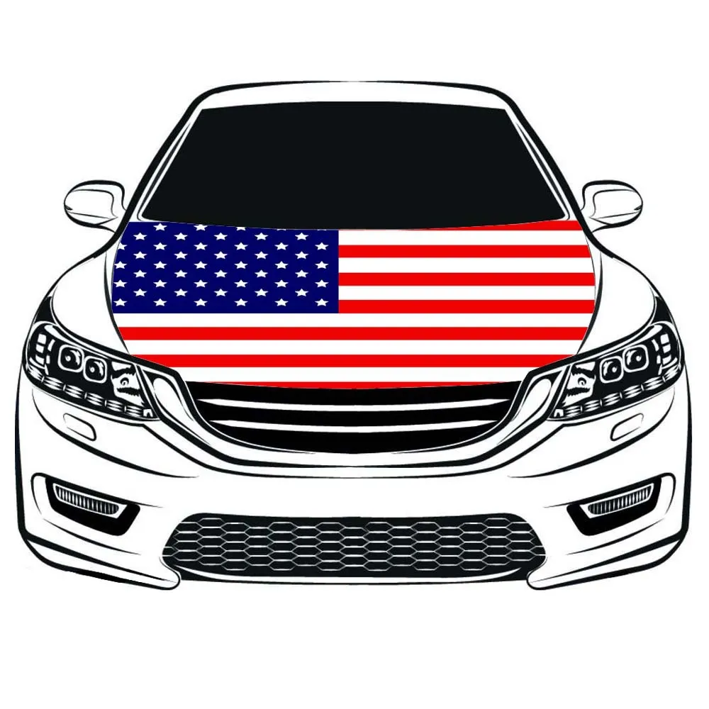 🇺🇸 American Flag Car Hood Cover