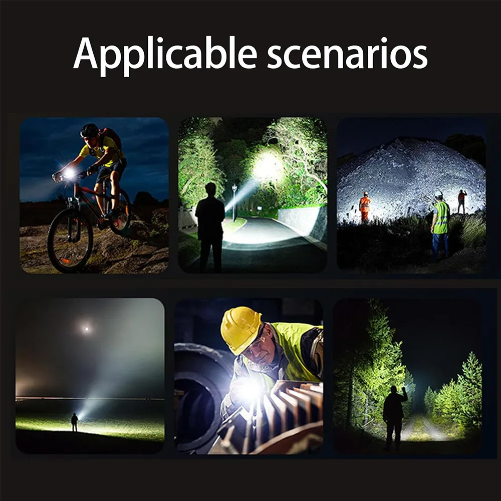 🔦 High-Brightness Flashlight: Cut through total darkness with a professional-grade beam that reaches over 500 meters.