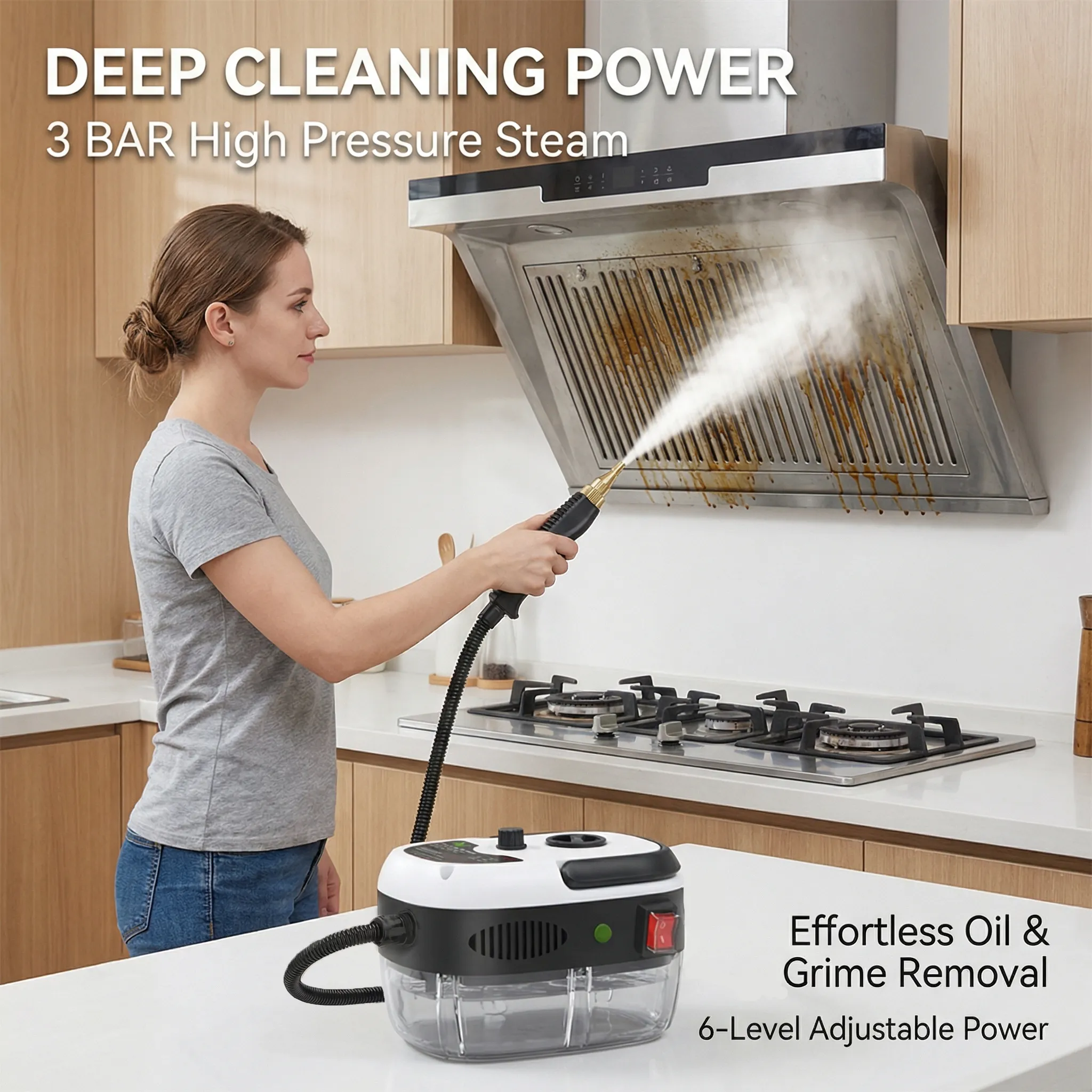 💨 High Pressure Steam Cleaner (2500W)