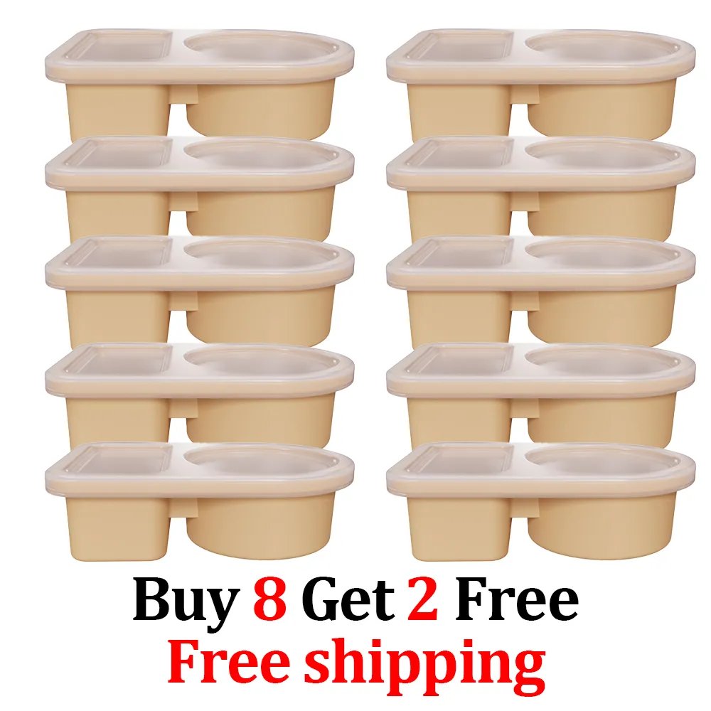 🥗Reusable Silicone Snack Box – Double Compartment Mini Food Storage Container
