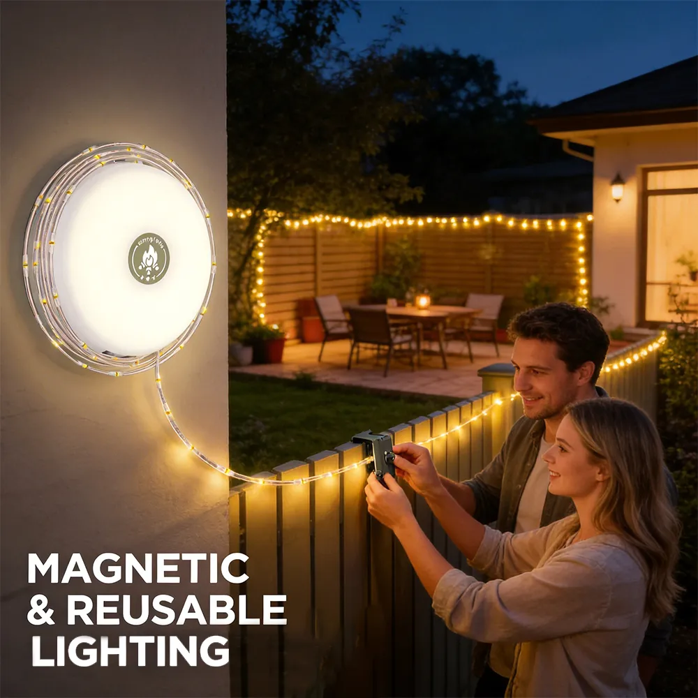 4-in-1 Camping String Lights: Light up your entire campsite and keep your devices charged with one portable unit ⛺