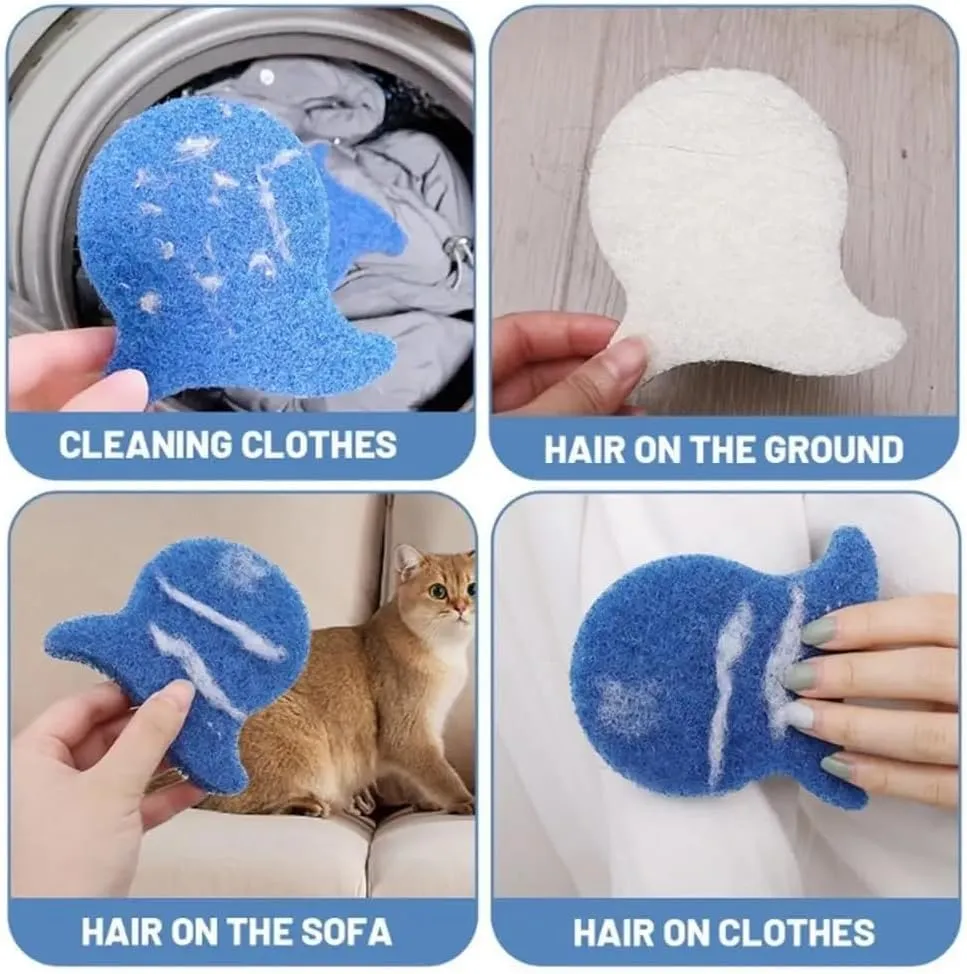 🧺 Reusable Laundry Hair Catcher