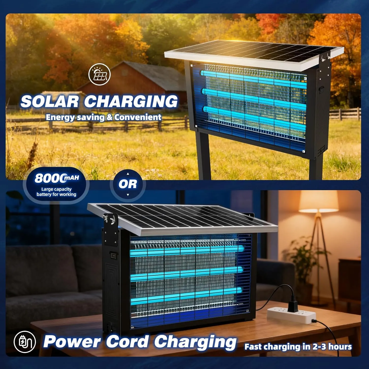 🦟 Solar Bug Zapper Outdoor