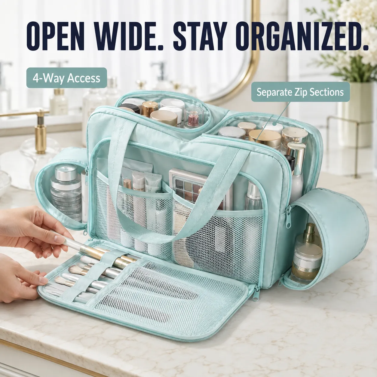 Everything-in-Place Multi-Pocket Travel Organizer