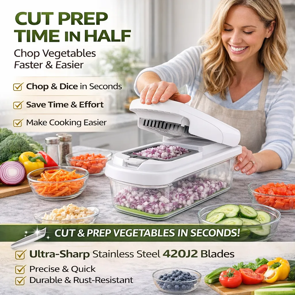 🥗 15-in-1 Vegetable Chopper 🔥