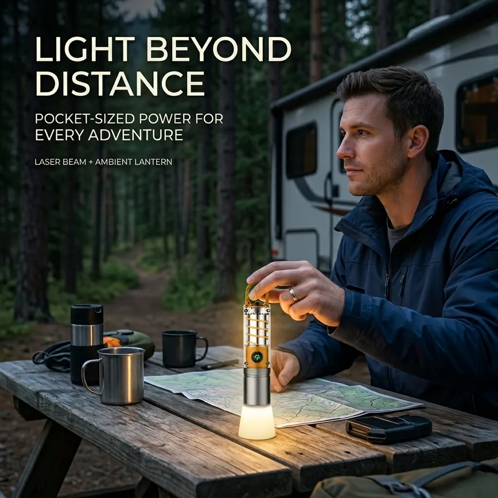 🔦Mini Laser Flashlight — Portable Multi-Function Outdoor Light