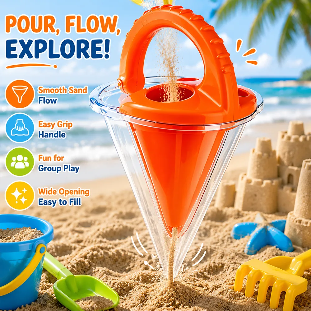 🏖️ Creative Sand & Water Spilling Funnel Toy