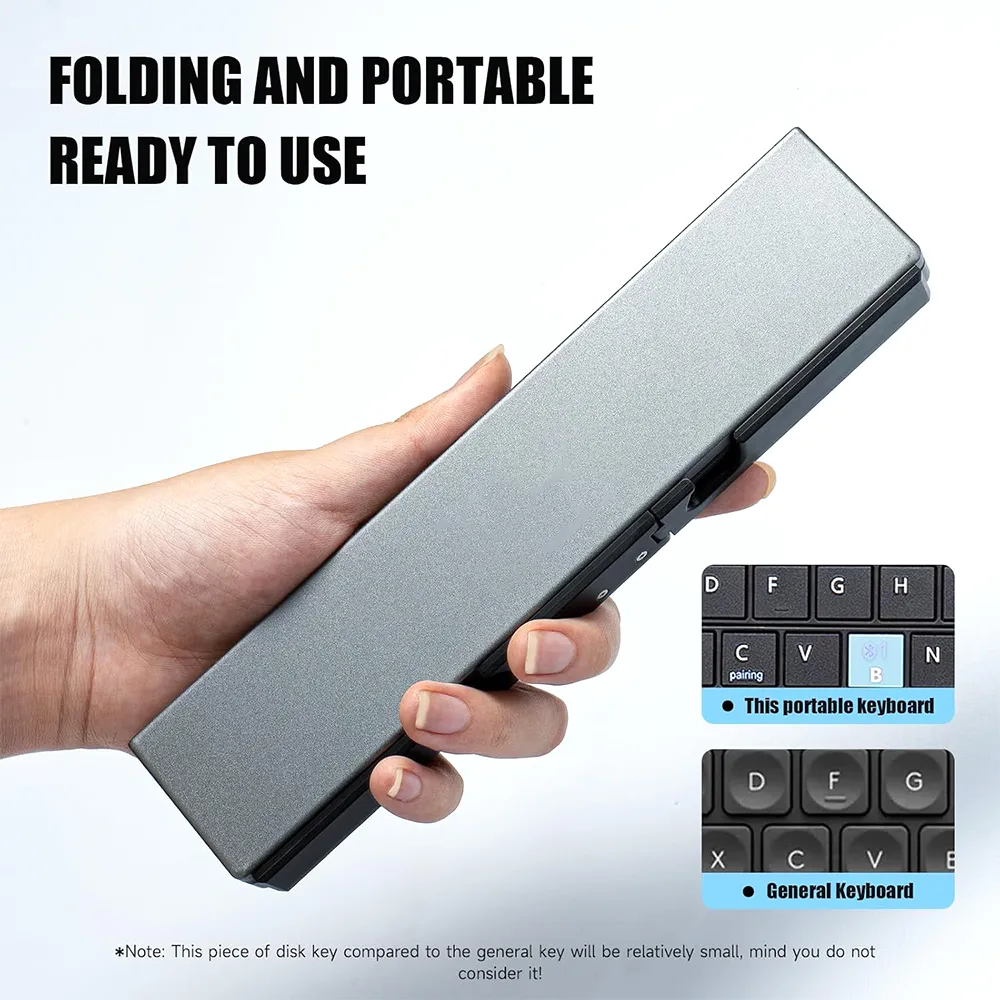 ⌨️ Foldable Bluetooth Keyboard with Magnetic Stand
