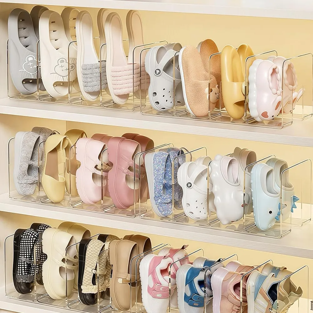 👶 Transparent Kids Shoe Organizer Rack