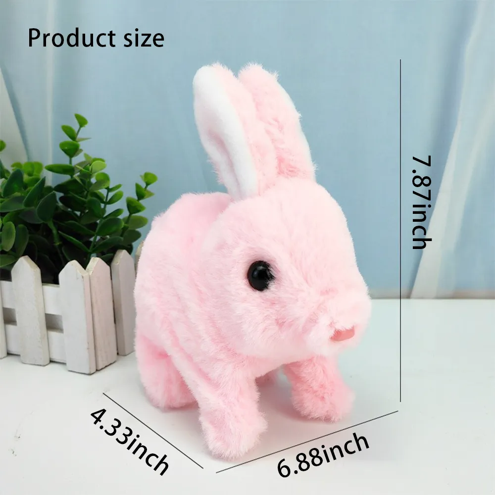 🐰 Interactive rabbit plush toy with 🎁 3D Printed Easter Bunny Egg Fidget Toy
