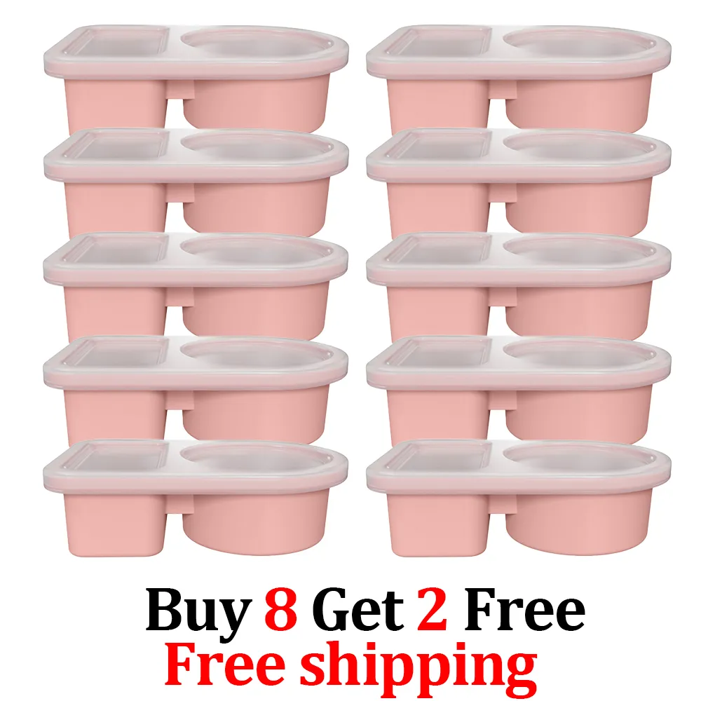 🥗Reusable Silicone Snack Box – Double Compartment Mini Food Storage Container