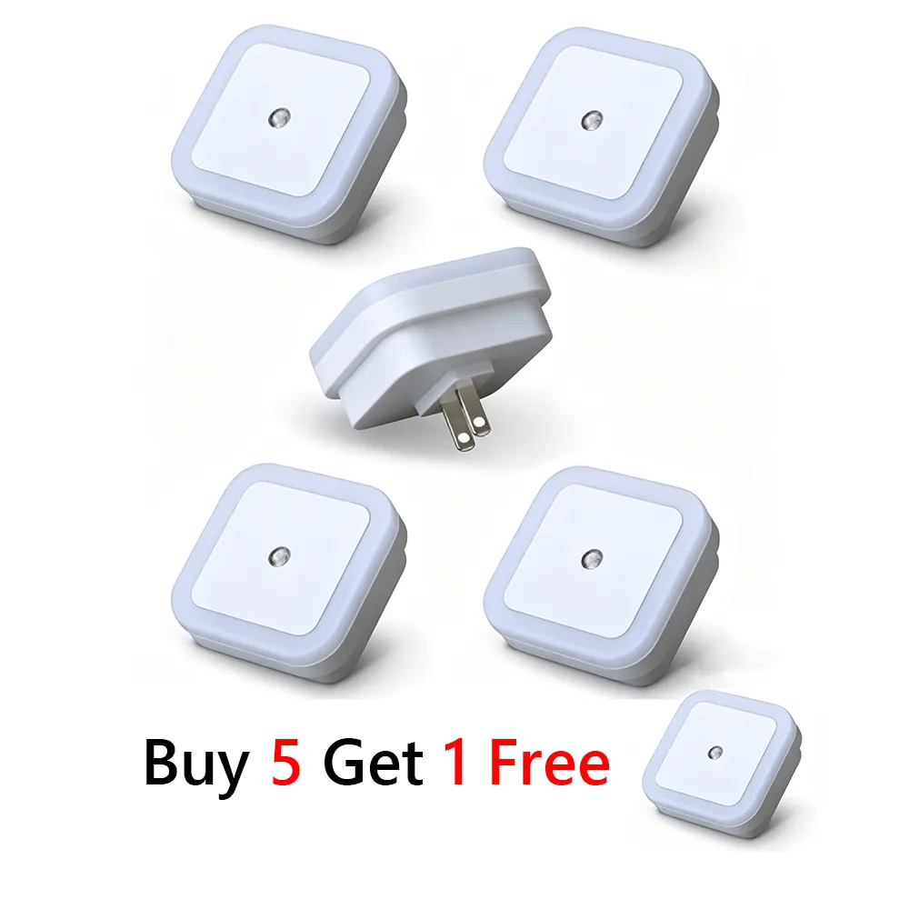 🌙 Plug-in LED night light with automatic sensor function – soft light, adjustable brightness