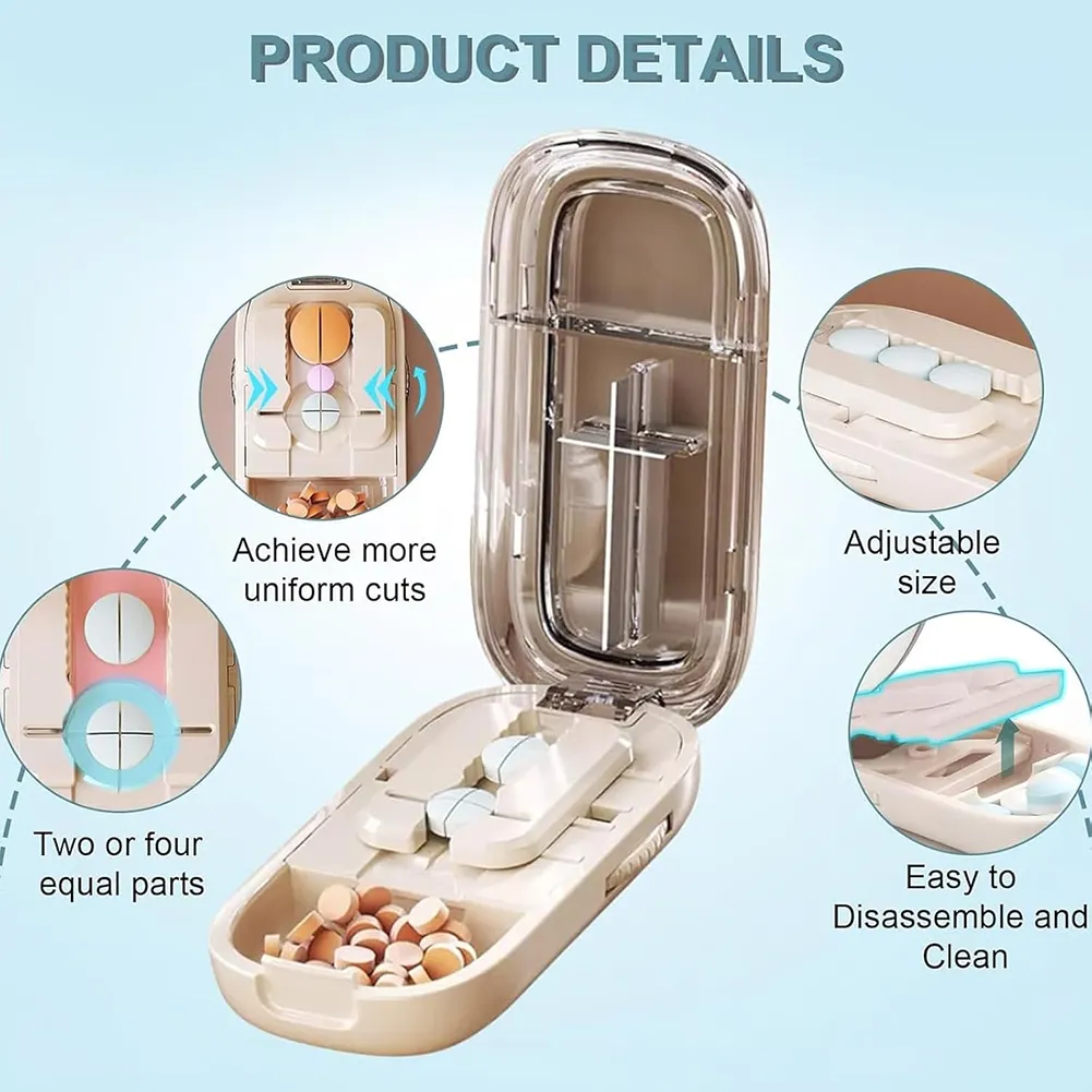 💊 Portable pill cutter and divider