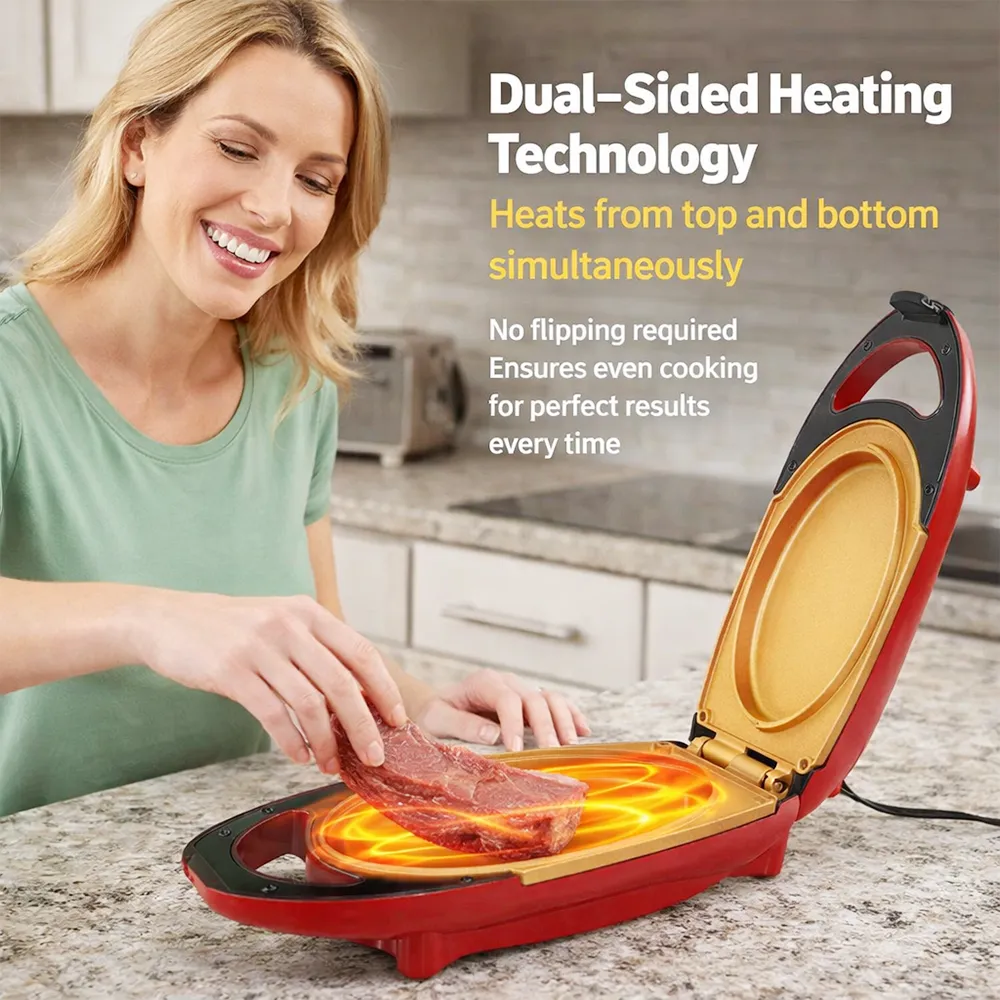 🍳 Electric 5-Minute Chef Frying Pan Cook Healthy Meals In 5 Minutes: Non-Stick Electric Pan — No Heavy Scrubbing, No Stove Required! 🍳⚡