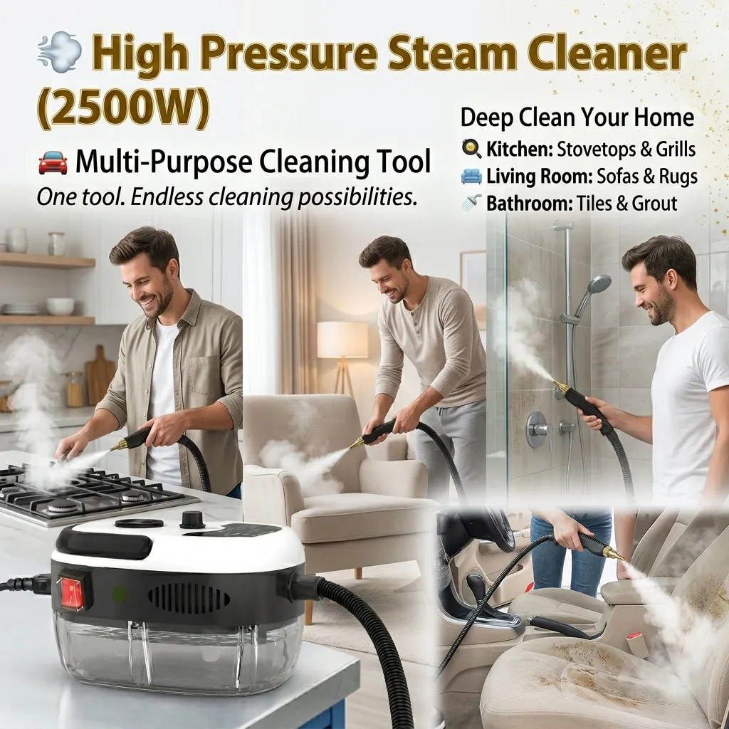 💨 High Pressure Steam Cleaner (2500W)