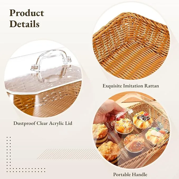 Woven Serving Basket: Display your pastries beautifully while keeping them fresh and protected from outdoor pests. 🥐