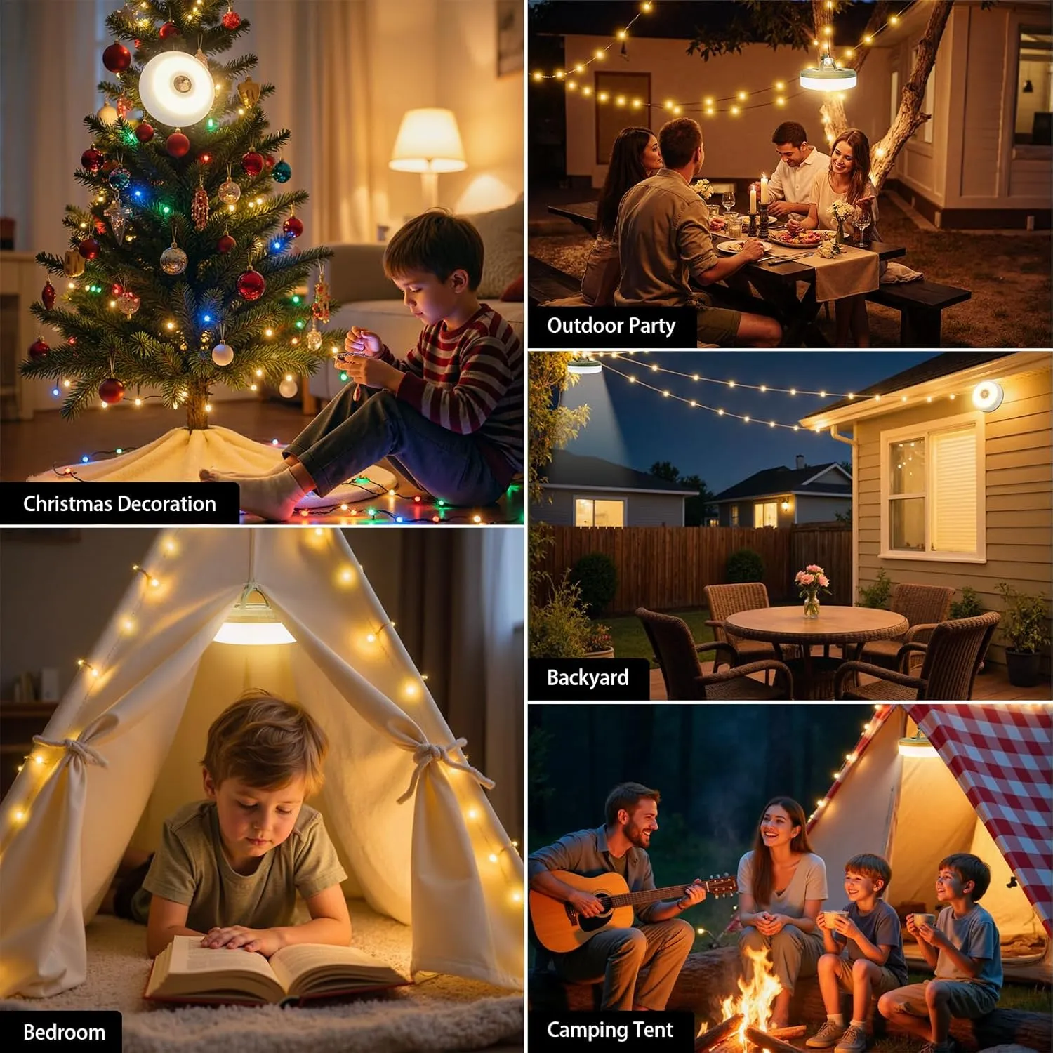 4-in-1 Camping String Lights: Light up your entire campsite and keep your devices charged with one portable unit ⛺