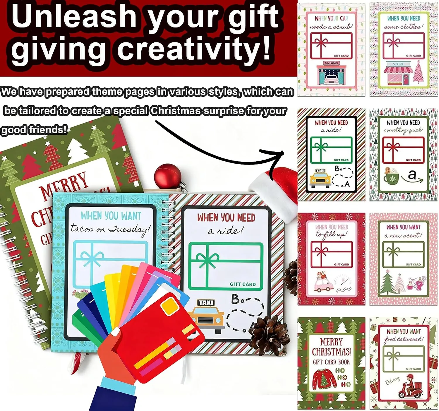 Merry Surprises Christmas Gift Card Book