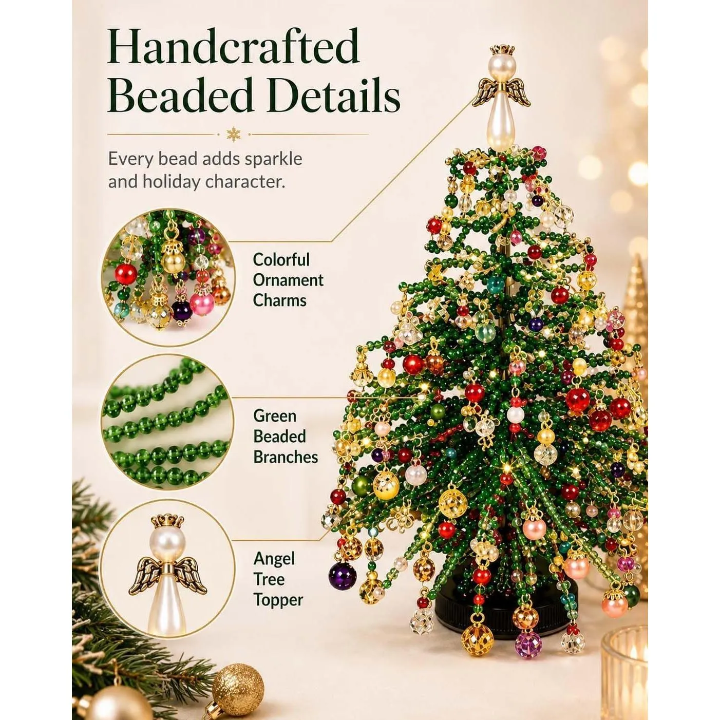 Create-Your-Own Holiday Glow Beaded Tree Kit