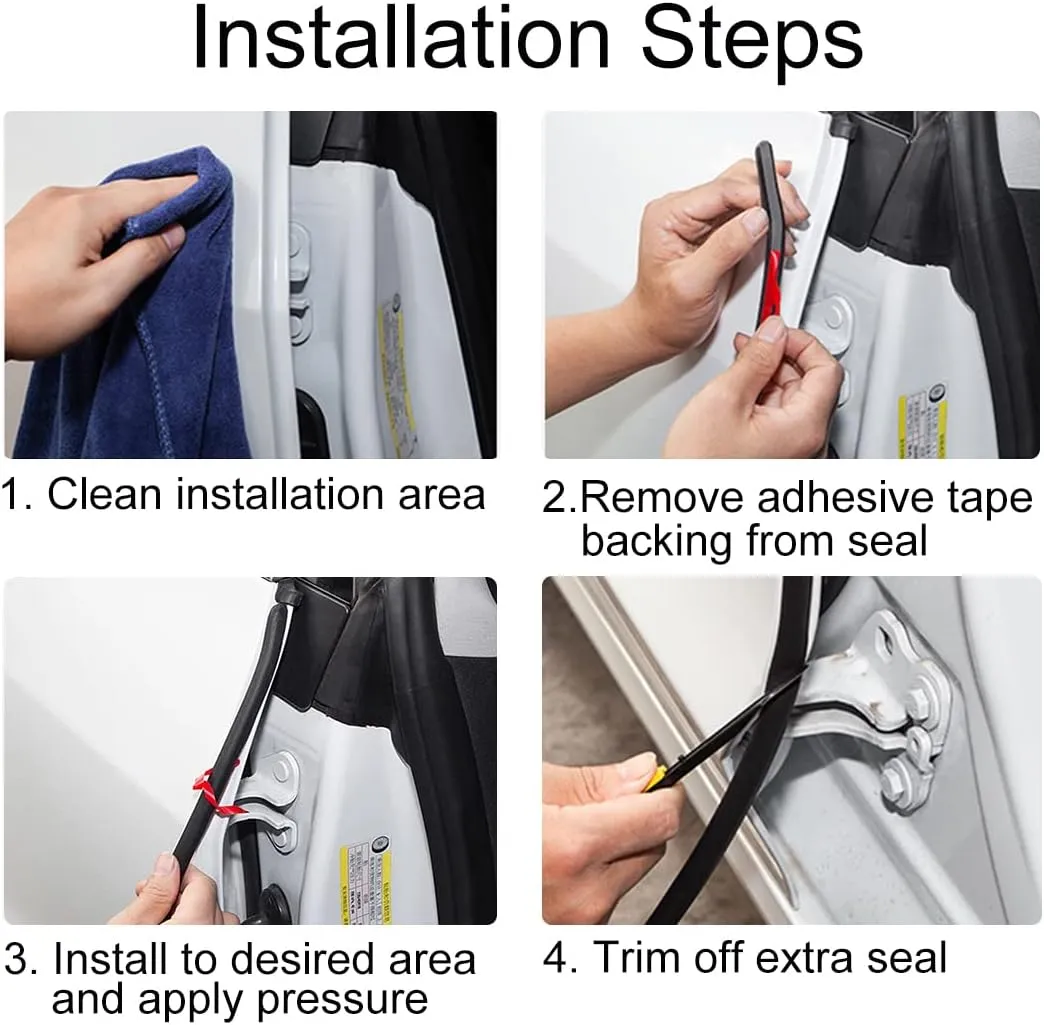 5-Piece Car Seal Strip Kit for a Quieter, Cleaner Cabin