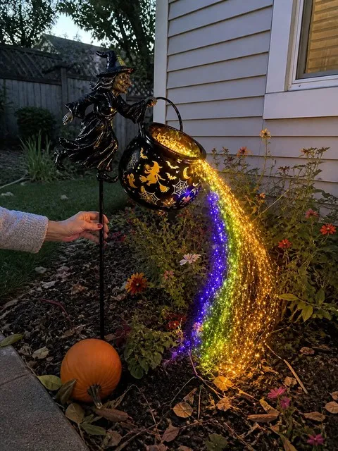 Witch's Cauldron Waterfall Garden Light