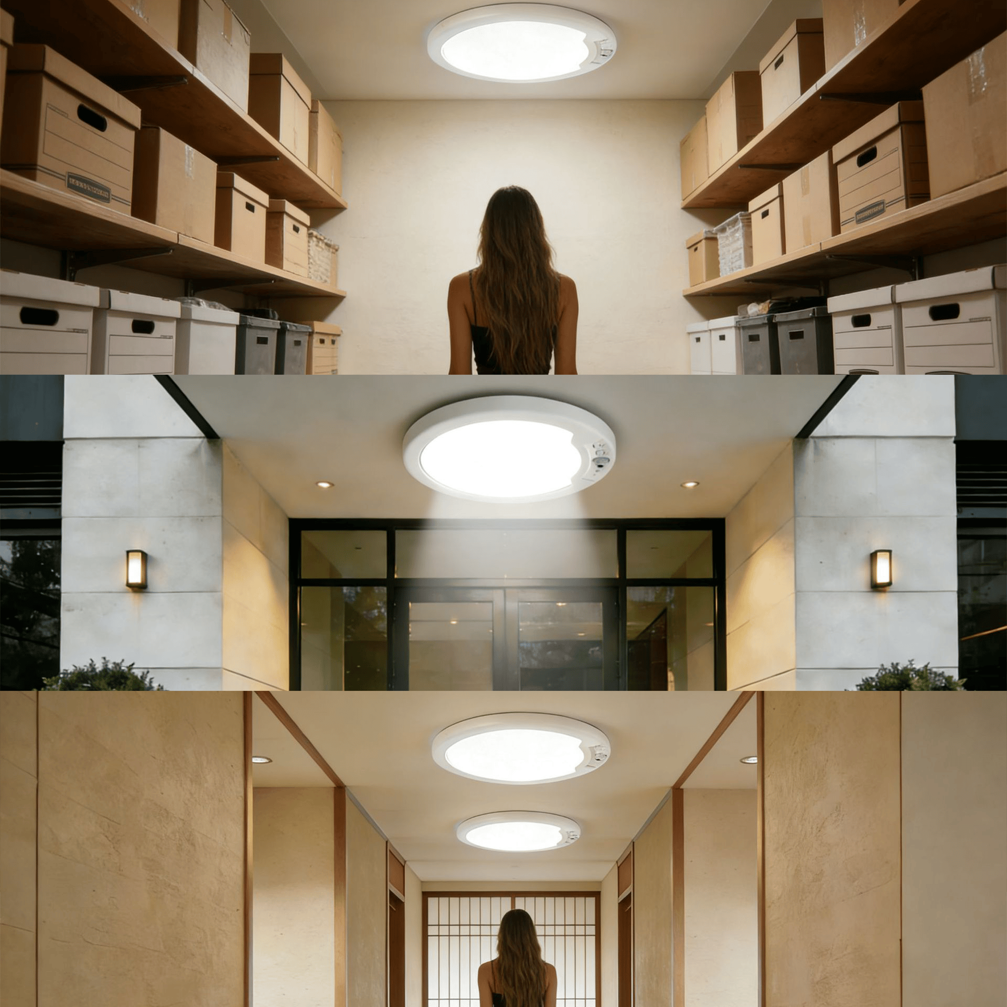 Rechargeable Motion Sensor LED Ceiling Light