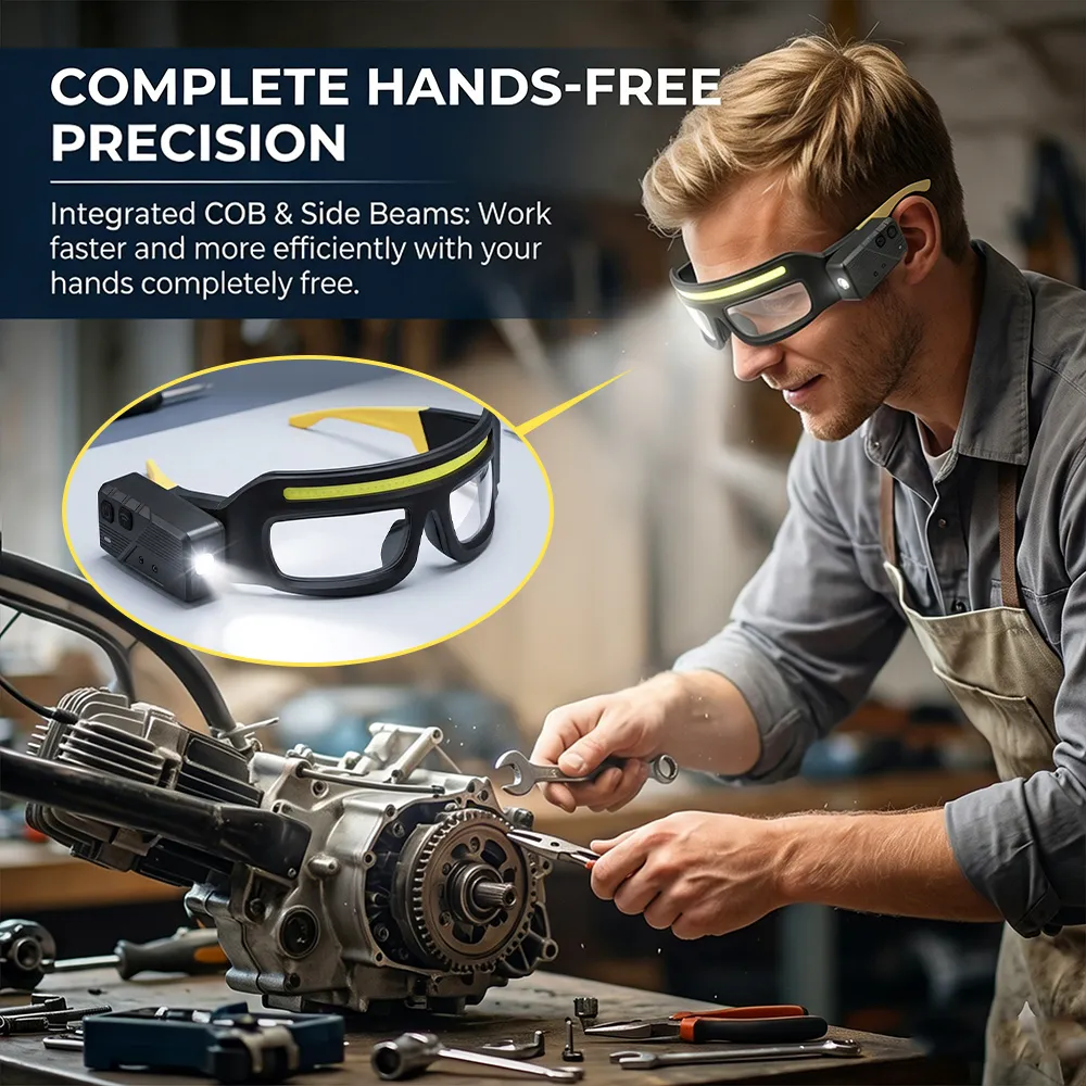 Multifunctional Glasses Light: Read small print or perform delicate repairs hands-free with bright, targeted LED illumination. 👓